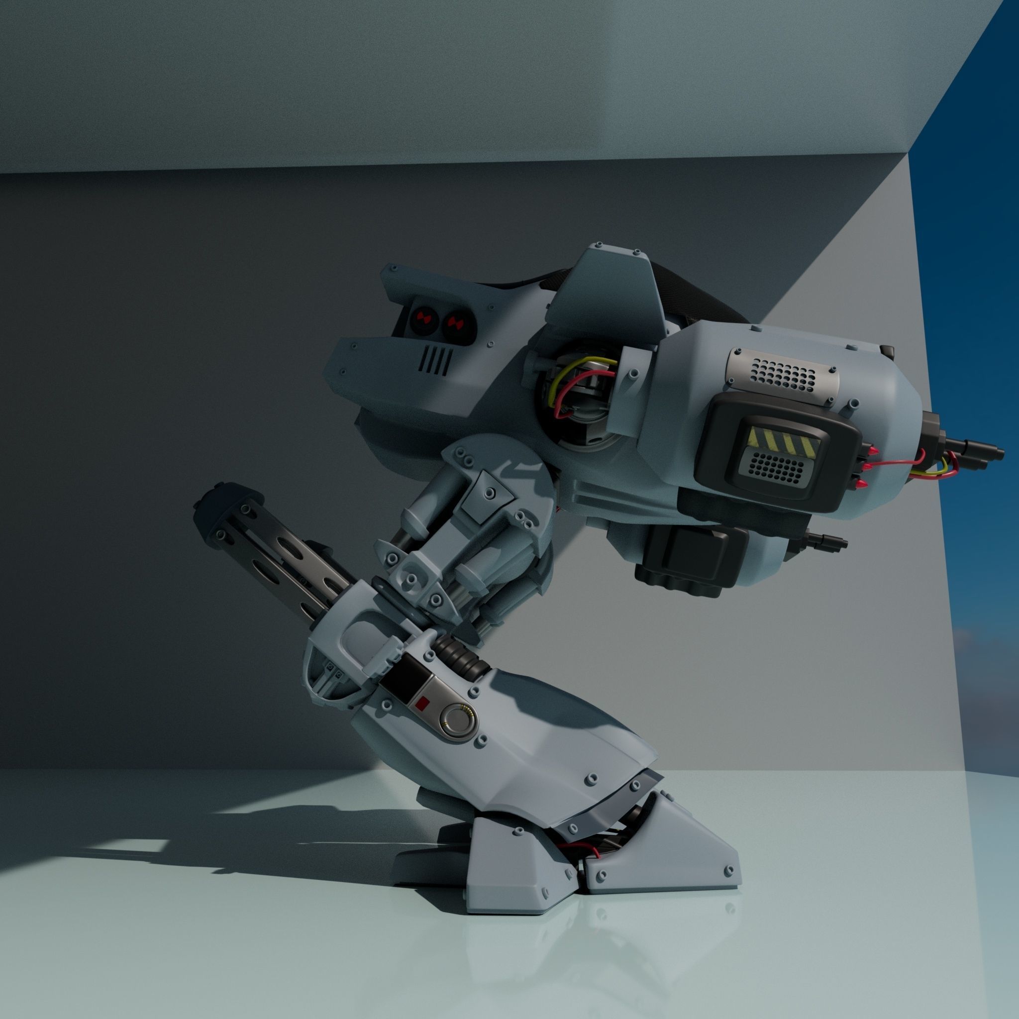 Ed-209 Robocop 3D model_4