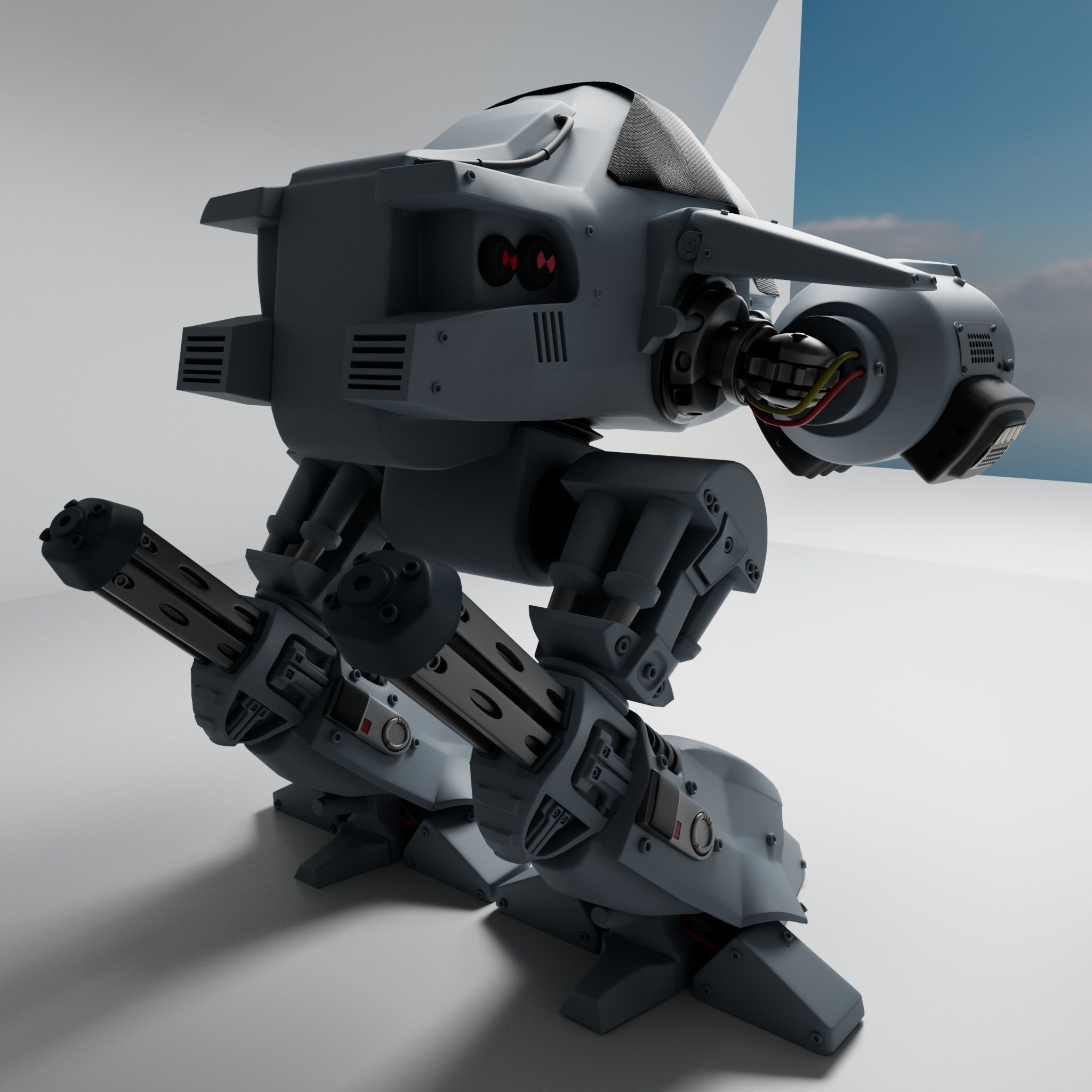 Ed-209 Robocop 3D model_5