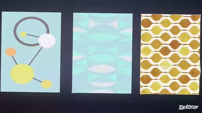 MIDCENTURY - Rug 01 - LOW POLY