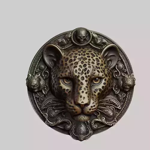 Leopard Animal Leopard Animal Medallion 