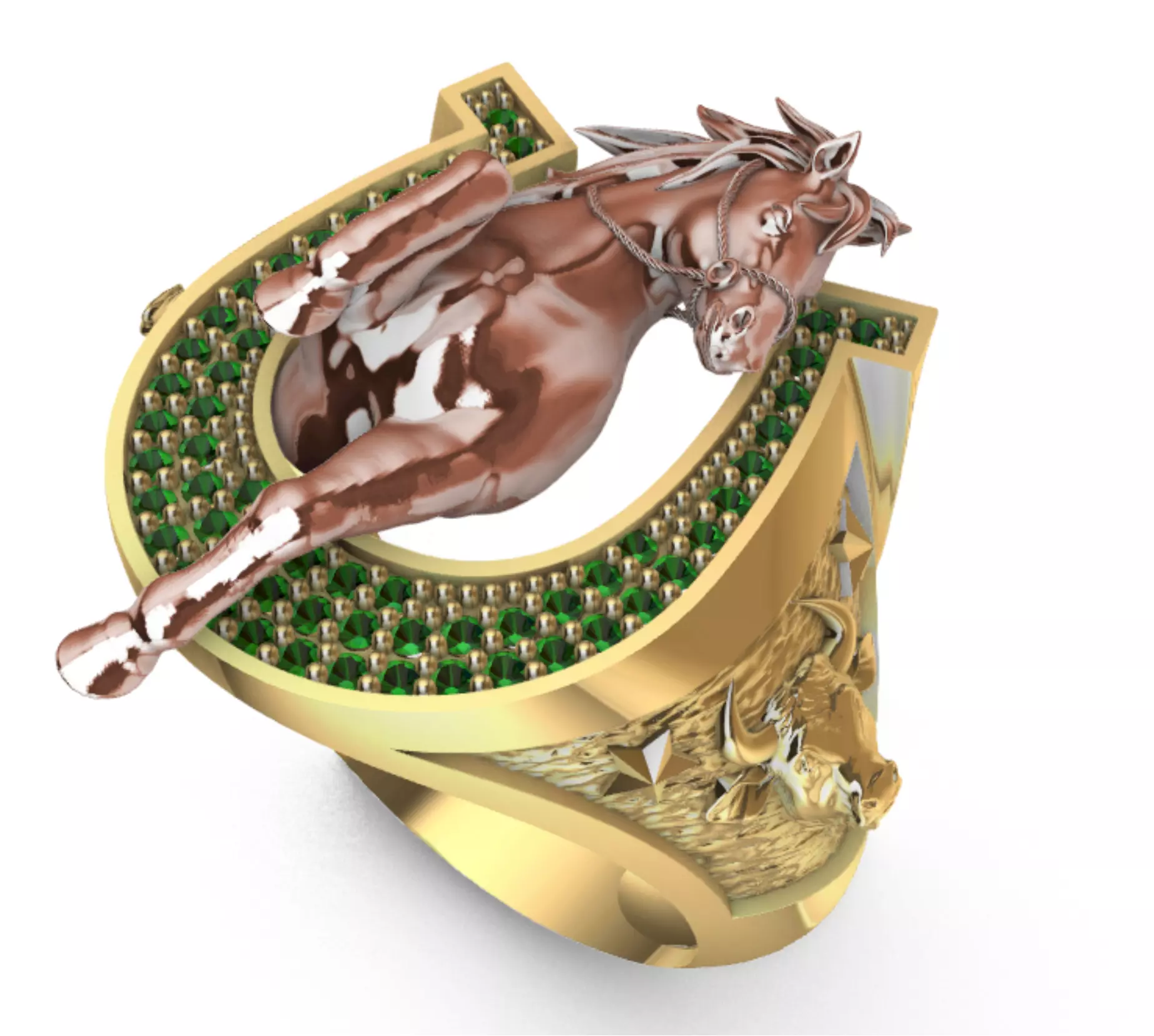 ANILLO HERRADURA CABALLO 3D print model_0