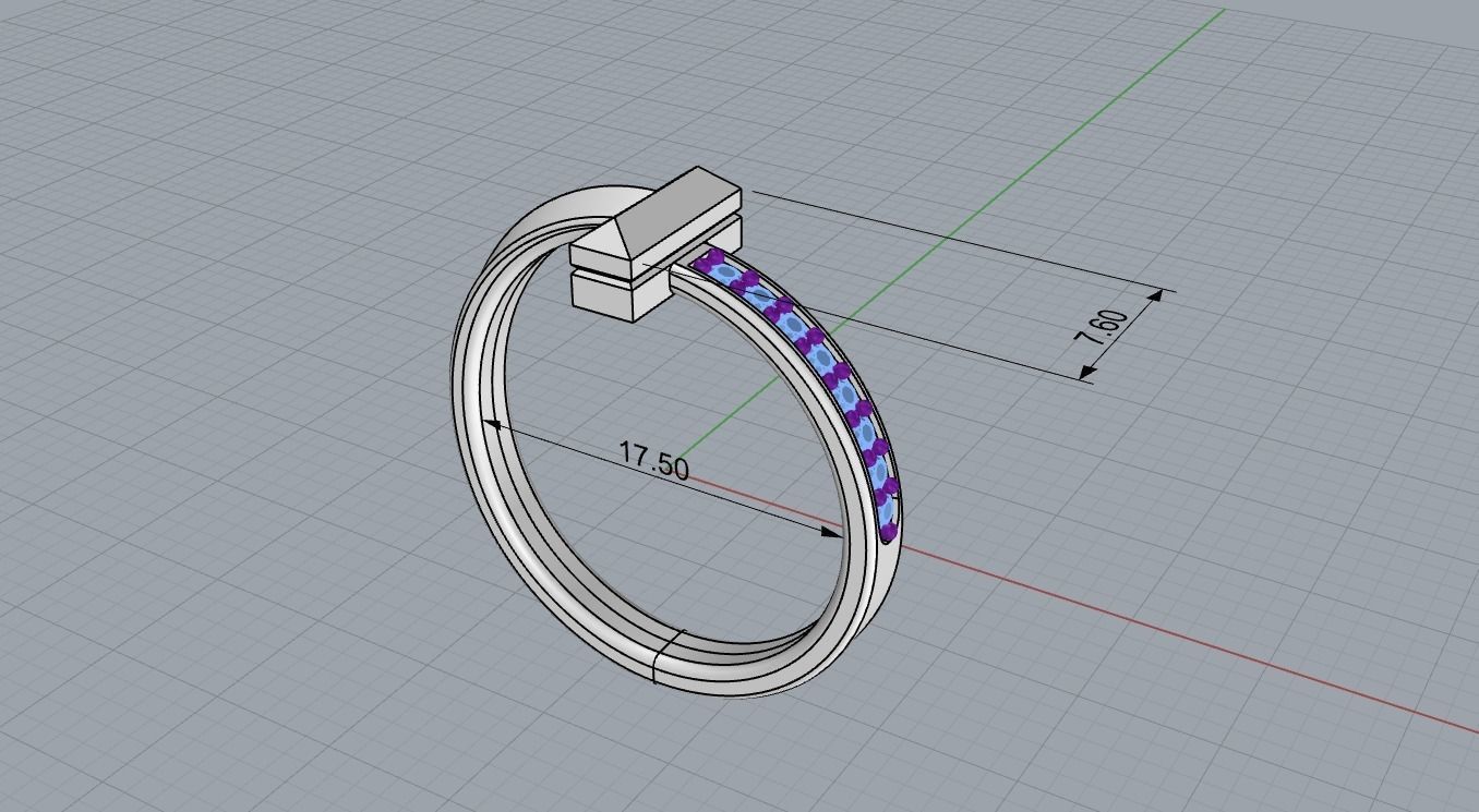 Tiffany t ring 3D print model_4