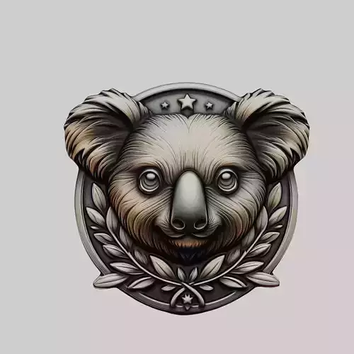 Koala Animal Koala Animal Medallion 