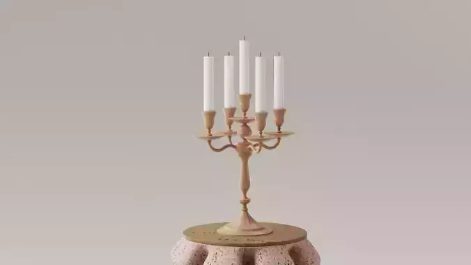 Porta velas - Candelabro 3D print model