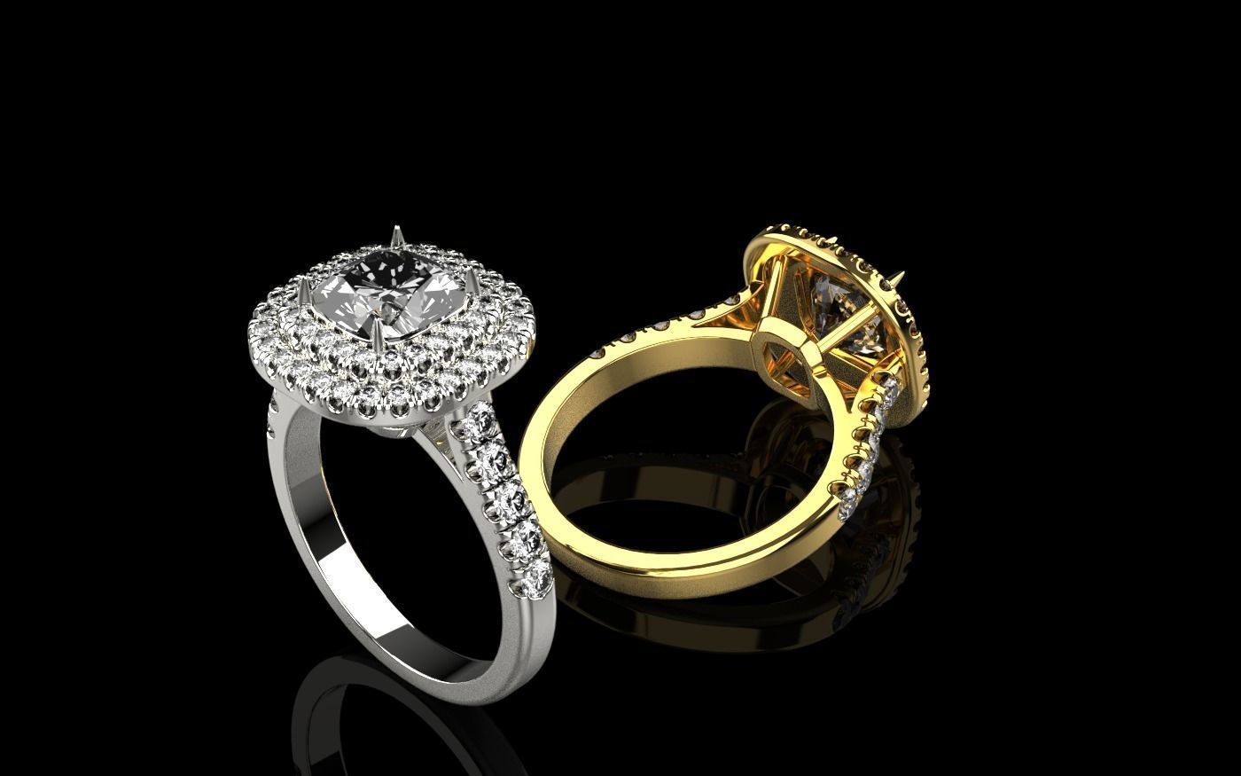 tiffany  ring 3D print model_2