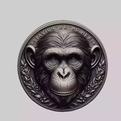 Chimpanzee Animal Chimpanzee Animal Medallion 