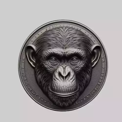 Chimpanzee Animal Chimpanzee Animal Medallion 