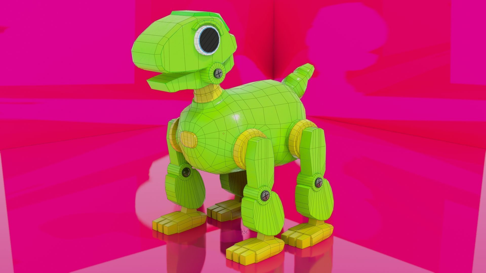 Toys Dino 3d Model Low-poly 3D model_1