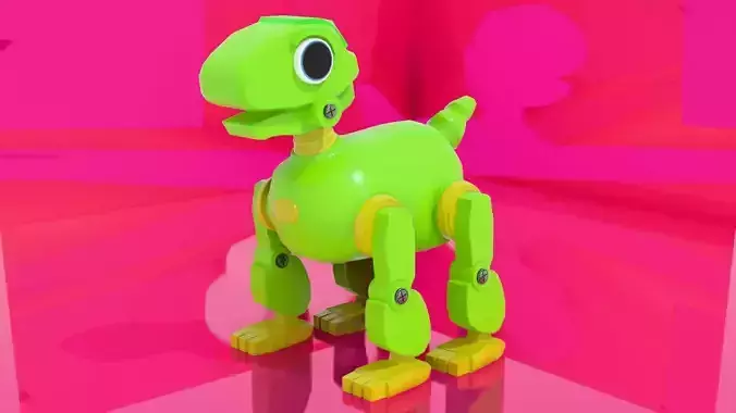 Toys Dino 3d Model Low-poly 3D model