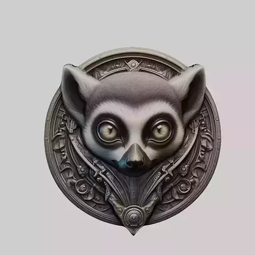 Lemur Animal Lemur Animal Medallion 