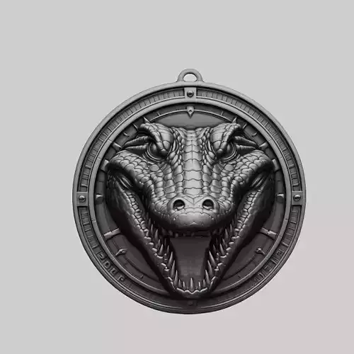 Alligator Animal Alligator Animal Medallion 
