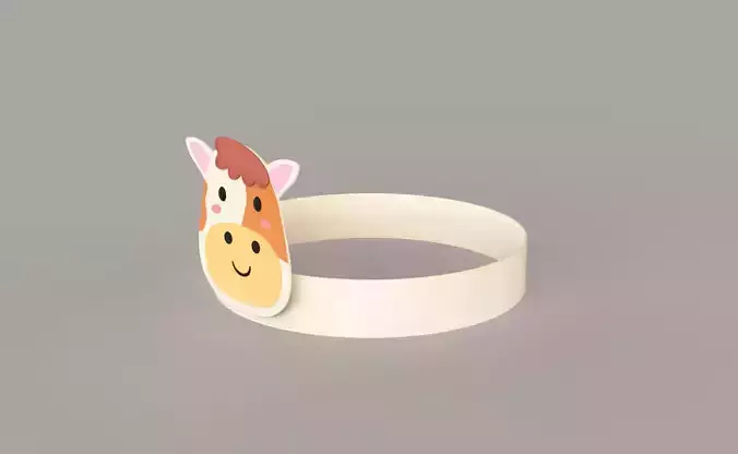 Paper Cow Headband