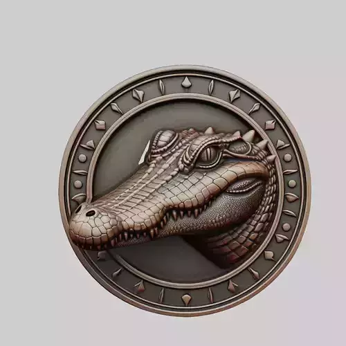 Alligator Animal Alligator Animal Medallion 