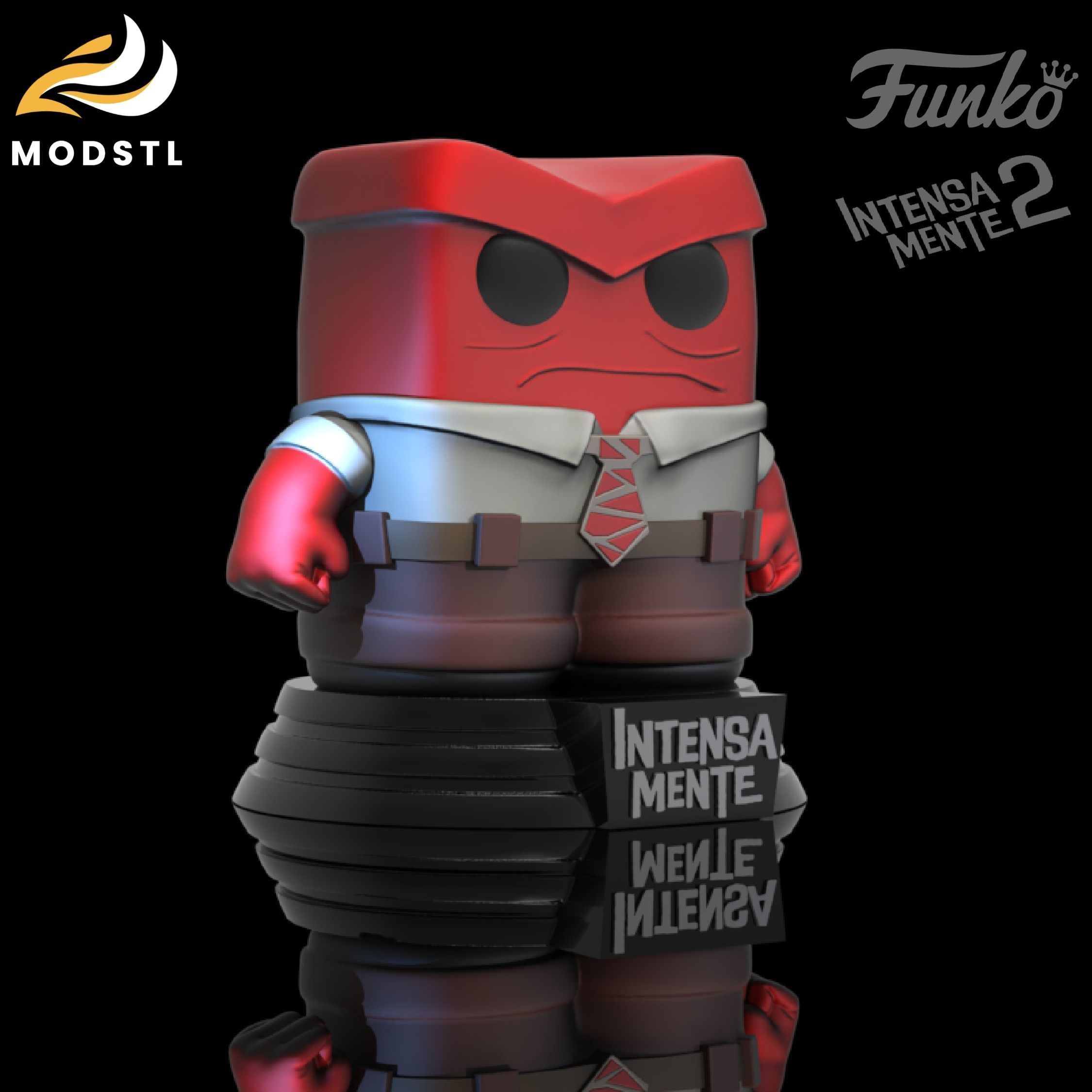 GHV2017 FUNKO ANGER INSIDEOUT 3D print model_4