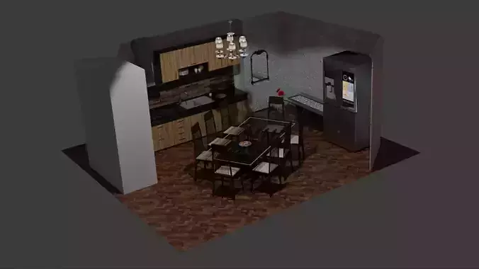 Custom Kitchen Design 3D
