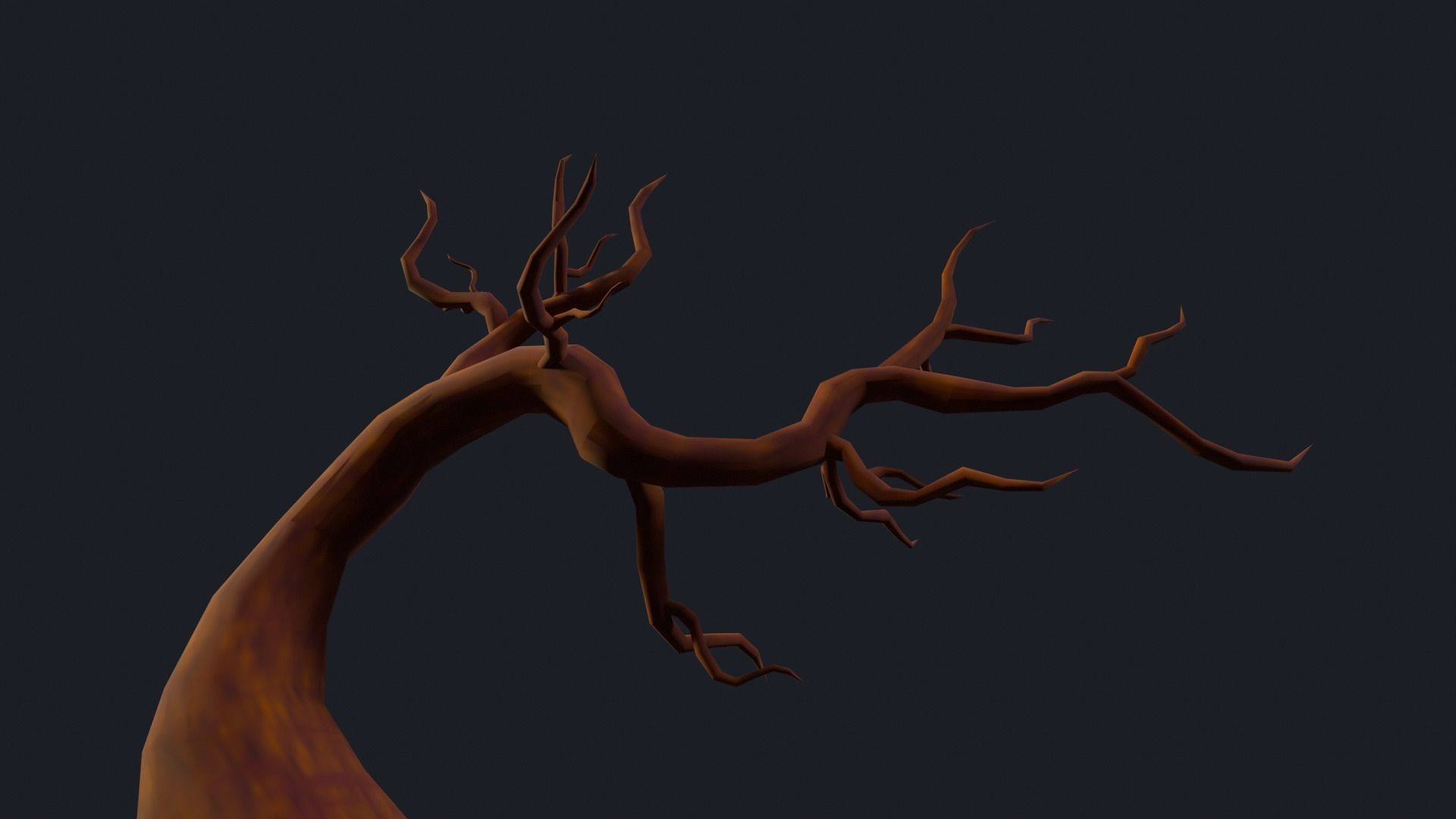 Skeletal Tree FREE Free low-poly 3D model_6