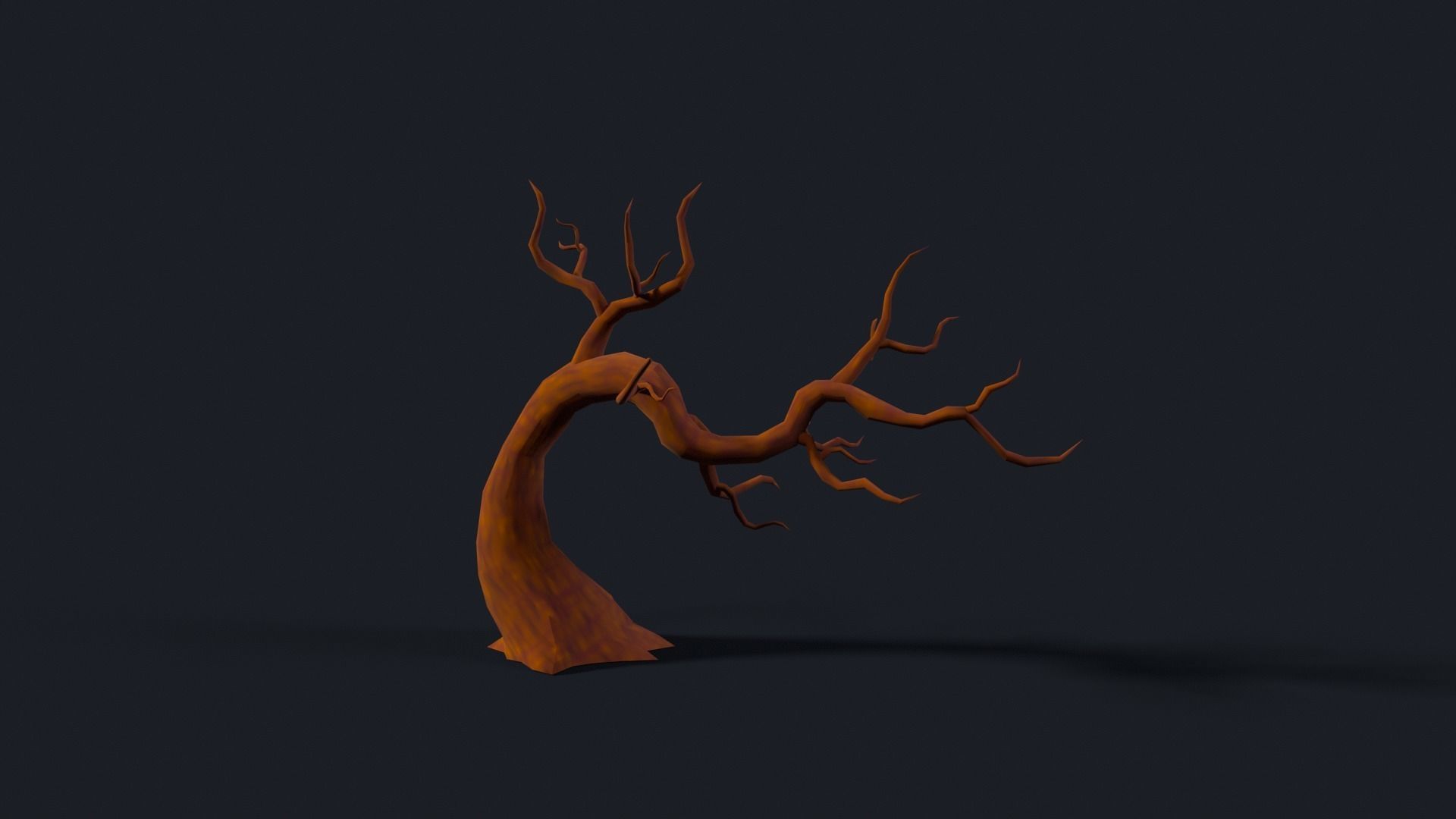 Skeletal Tree FREE Free low-poly 3D model_4
