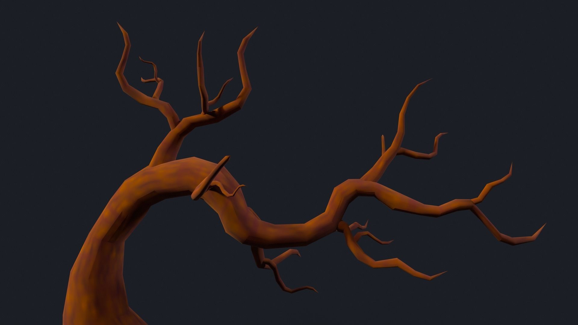 Skeletal Tree FREE Free low-poly 3D model_5