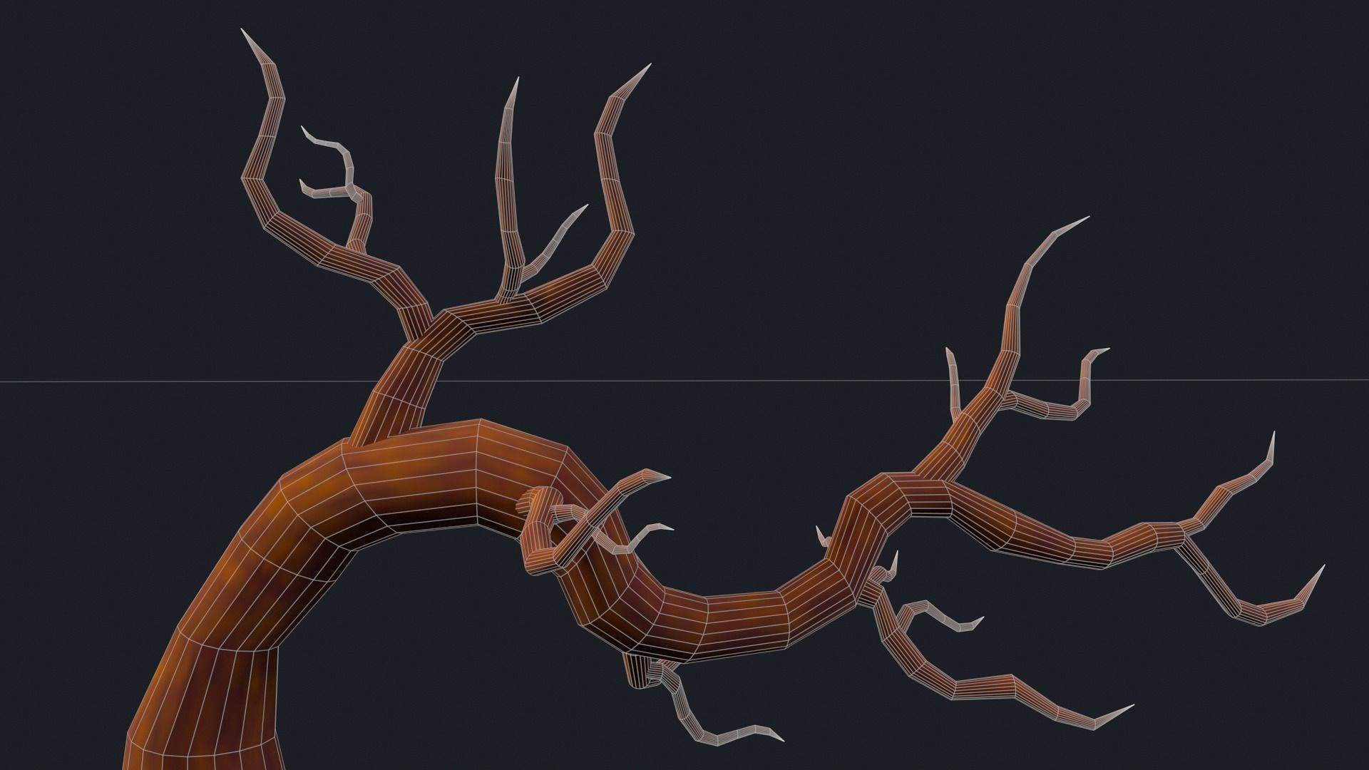 Skeletal Tree FREE Free low-poly 3D model_9