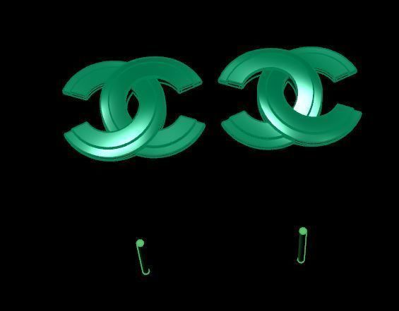 Women Earring 3dm stl fbx obj Render Details 3D print model 3D print model_9