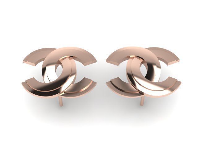 Women Earring 3dm stl fbx obj Render Details 3D print model 3D print model_5