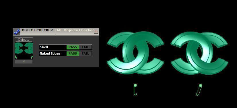 Women Earring 3dm stl fbx obj Render Details 3D print model 3D print model_16