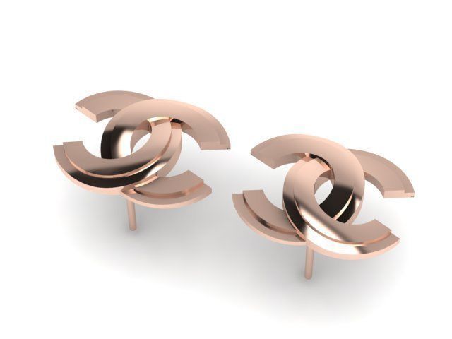 Women Earring 3dm stl fbx obj Render Details 3D print model 3D print model_2