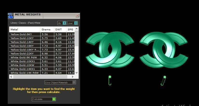 Women Earring 3dm stl fbx obj Render Details 3D print model 3D print model_15