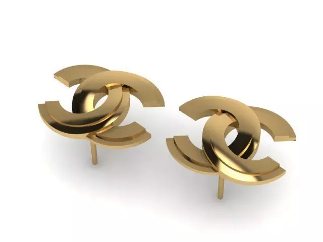 Women Earring 3dm stl fbx obj Render Details 3D print model 3D print model_0