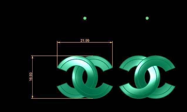 Women Earring 3dm stl fbx obj Render Details 3D print model 3D print model_14