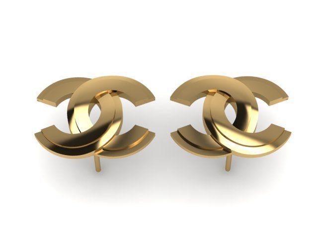 Women Earring 3dm stl fbx obj Render Details 3D print model 3D print model_3