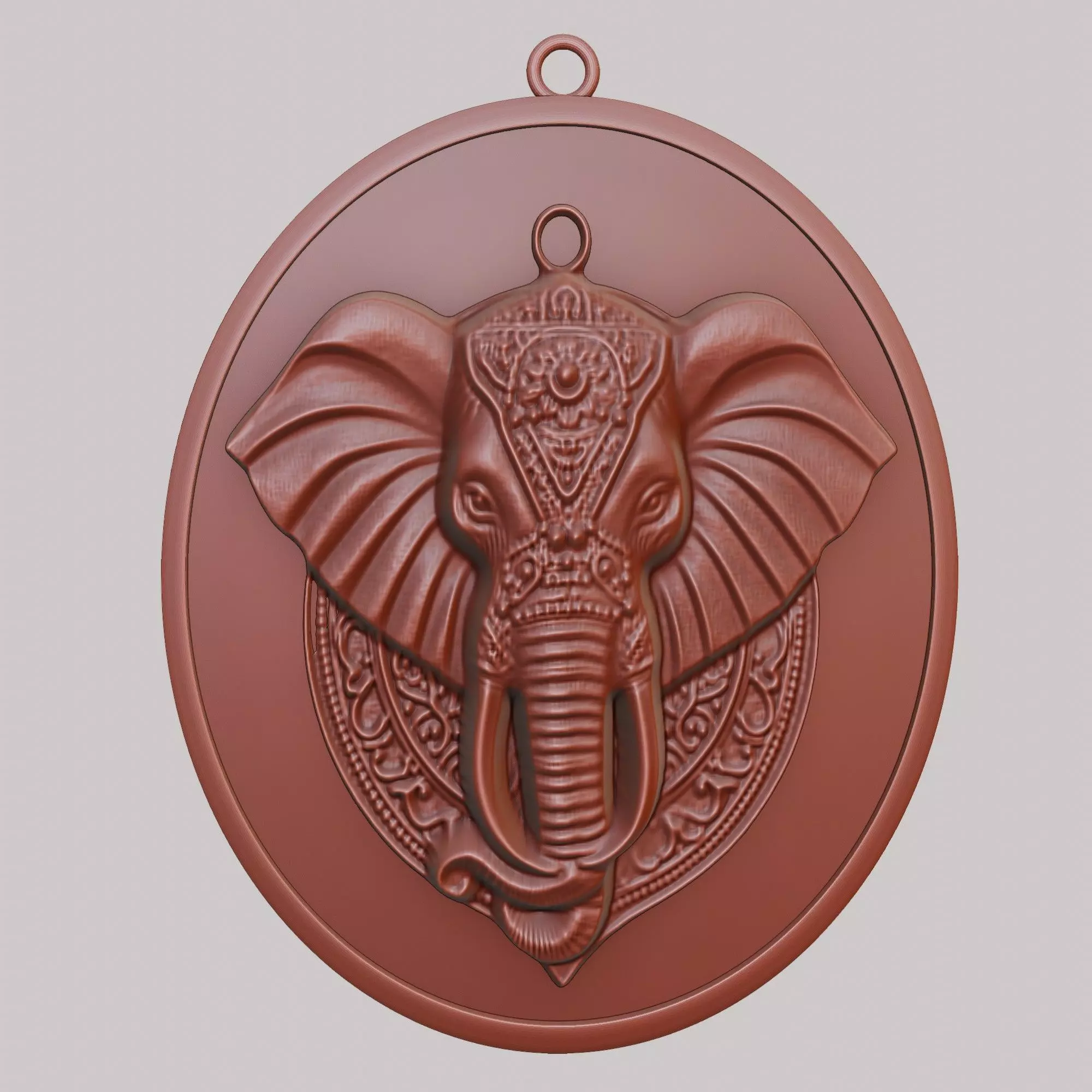 Elephant Animal Elephant Animal Pendant  3D print model_0