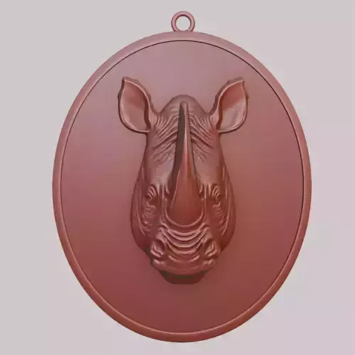 Rhino Animal Rhino Animal Pendant 
