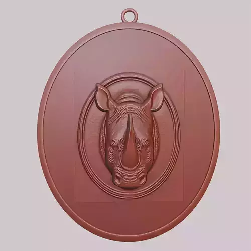 Rhino Animal Rhino Animal Pendant 