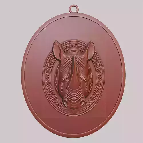 Rhino Animal Rhino Animal Pendant 