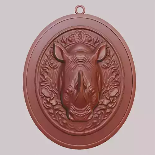 Rhino Animal Rhino Animal Pendant 