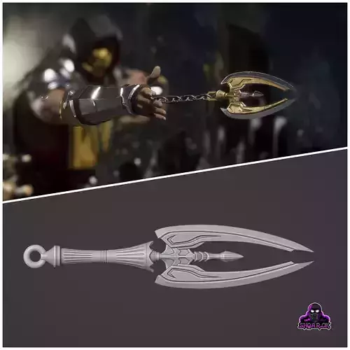 Scorpion kunai from MK1 1 - Demon Gate Key
