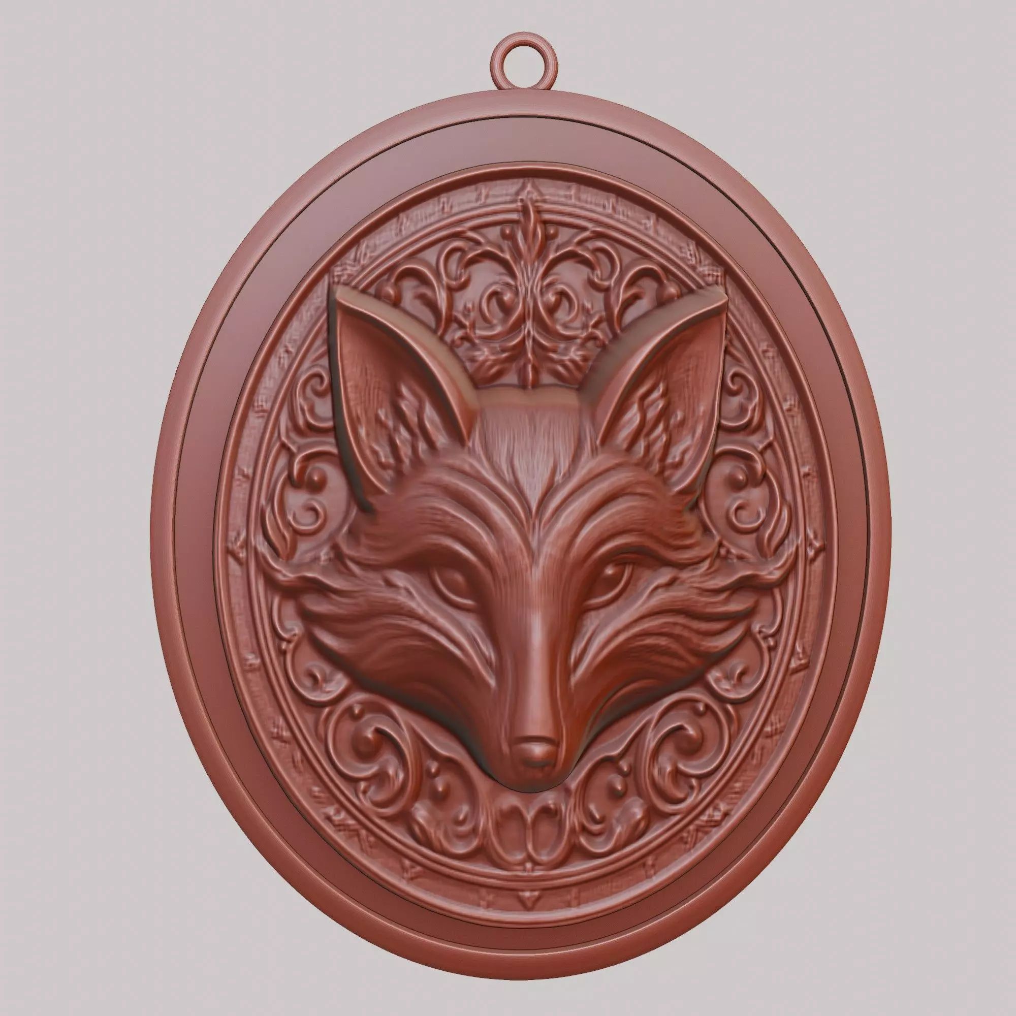 Fox Animal Fox Animal Pendant 3D print model