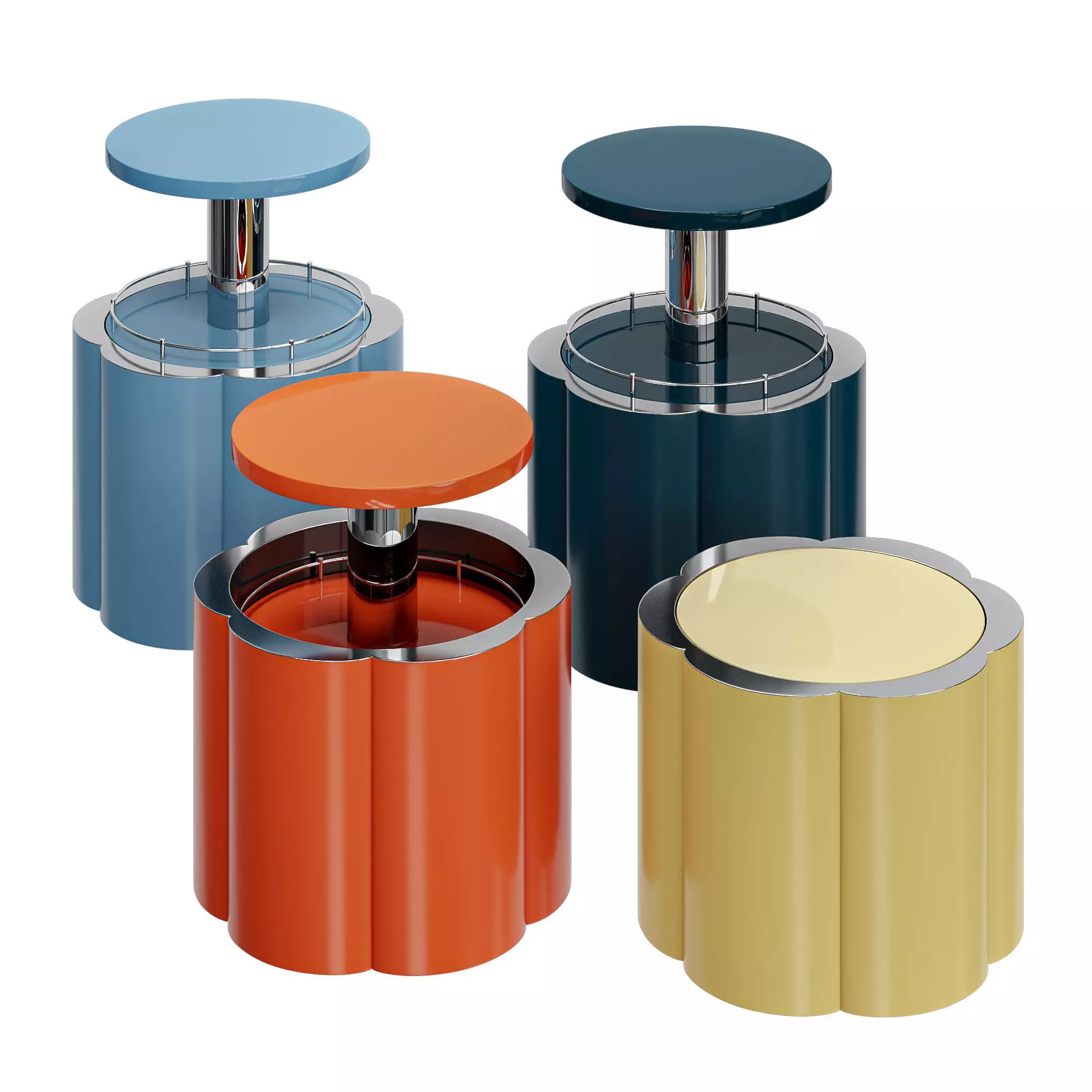 LIFT FLOWER end table - bar by Roche Bobois 3D model_0