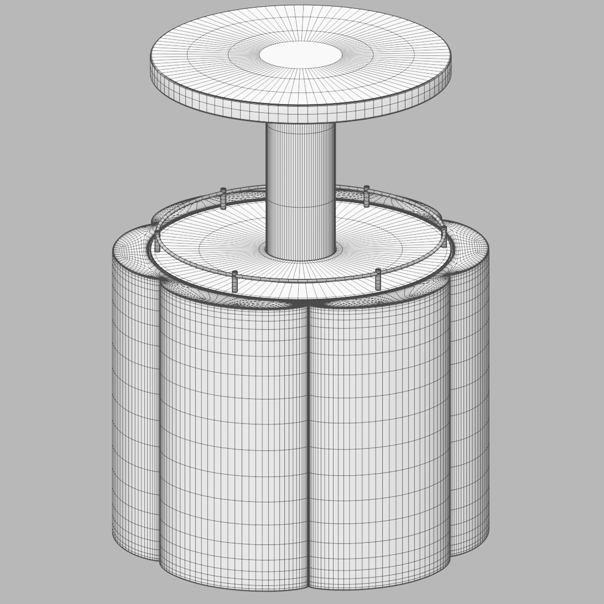 LIFT FLOWER end table - bar by Roche Bobois 3D model_6
