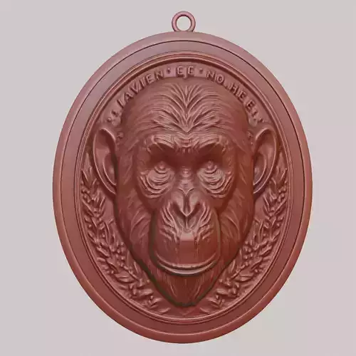 Chimpanzee Animal Chimpanzee Animal Pendant 