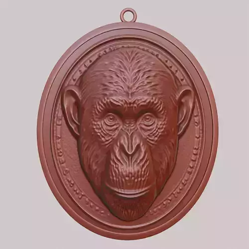 Chimpanzee Animal Chimpanzee Animal Pendant 