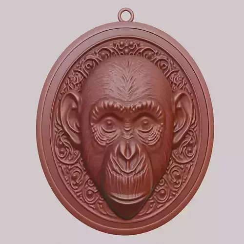 Chimpanzee Animal Chimpanzee Animal Pendant 