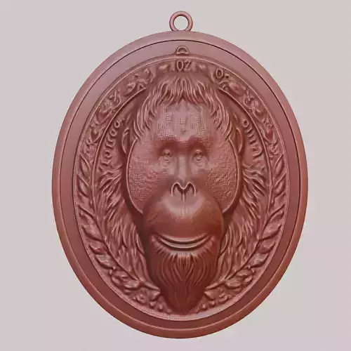Orangutan Animal Orangutan Animal Pendant 