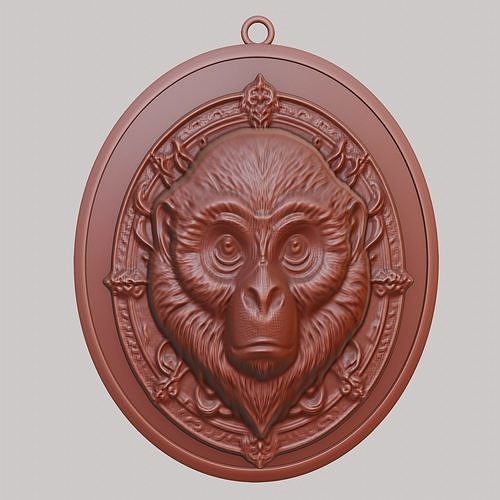 Gibbon Animal Gibbon Animal Pendant  3D print model