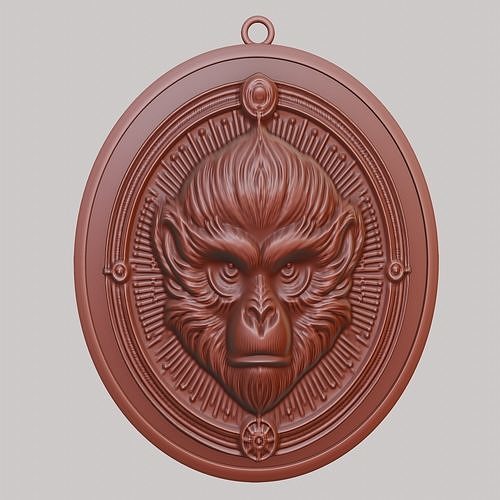 Gibbon Animal Gibbon Animal Pendant  3D print model