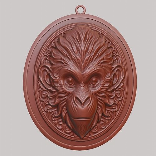 Monkey Animal Monkey Animal Pendant  3D print model