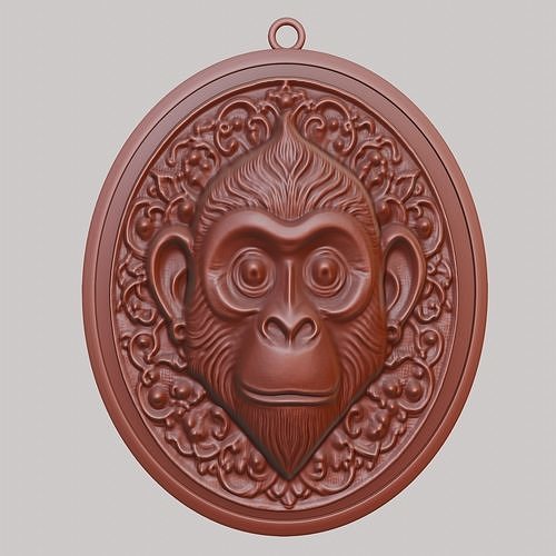 Monkey Animal Monkey Animal Pendant  3D print model