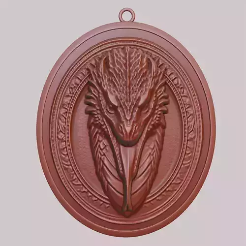 Komodo Dragon Animal Dragon Animal Pendant  3D print model