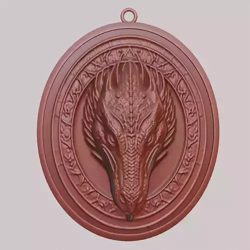 Komodo Dragon Animal Dragon Animal Pendant  3D print model